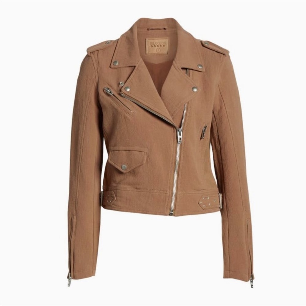 Blanknyc textured Moto tan jacket
